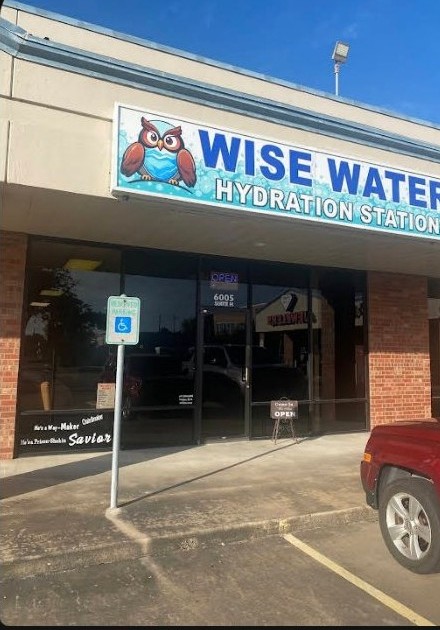 Wise Water Hydration Station storefront on Fairmont Parkway